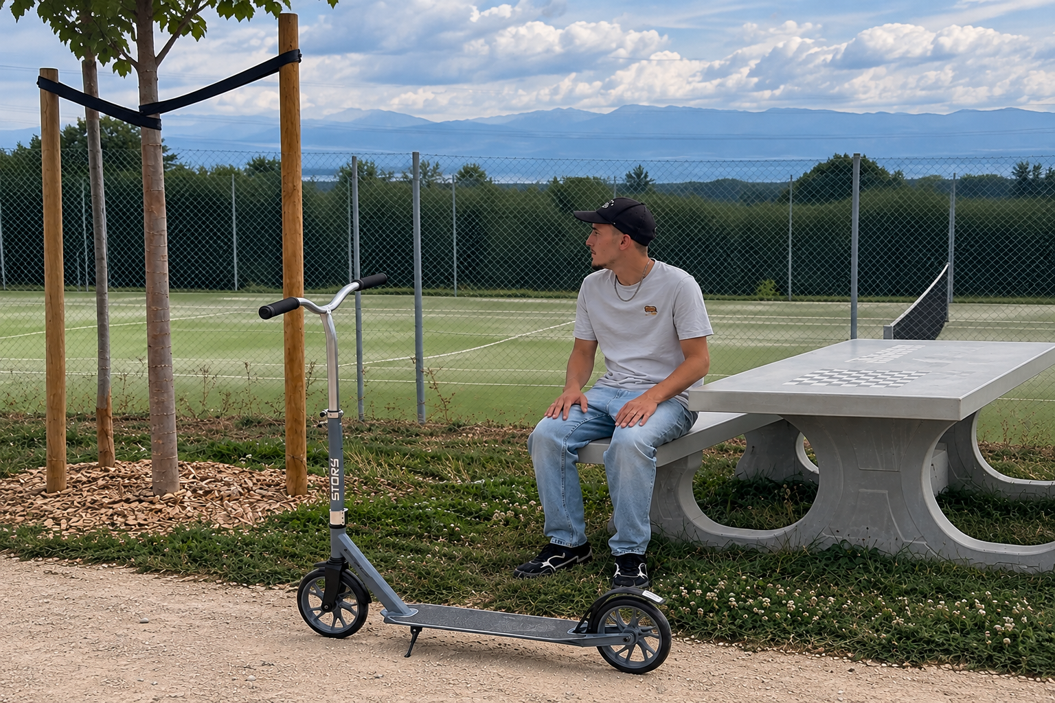 Matteo Wozniak tester Story Big Deck sparkesykkel