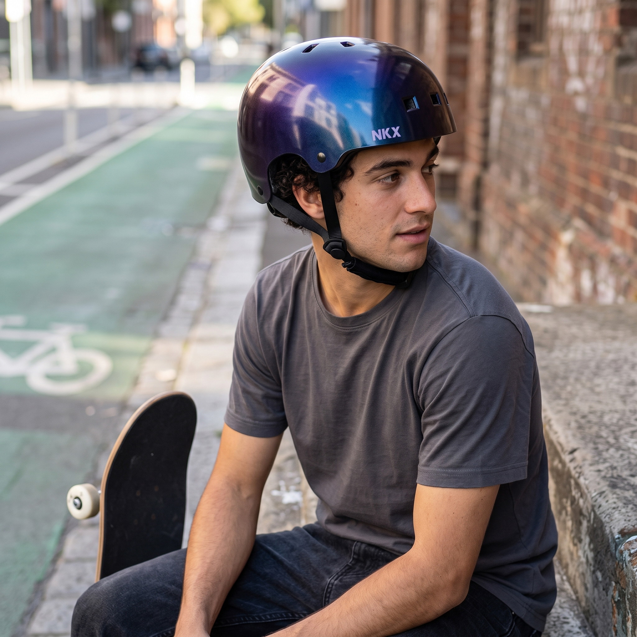 NKX Brain Saver Sertifisert Skatehjelm