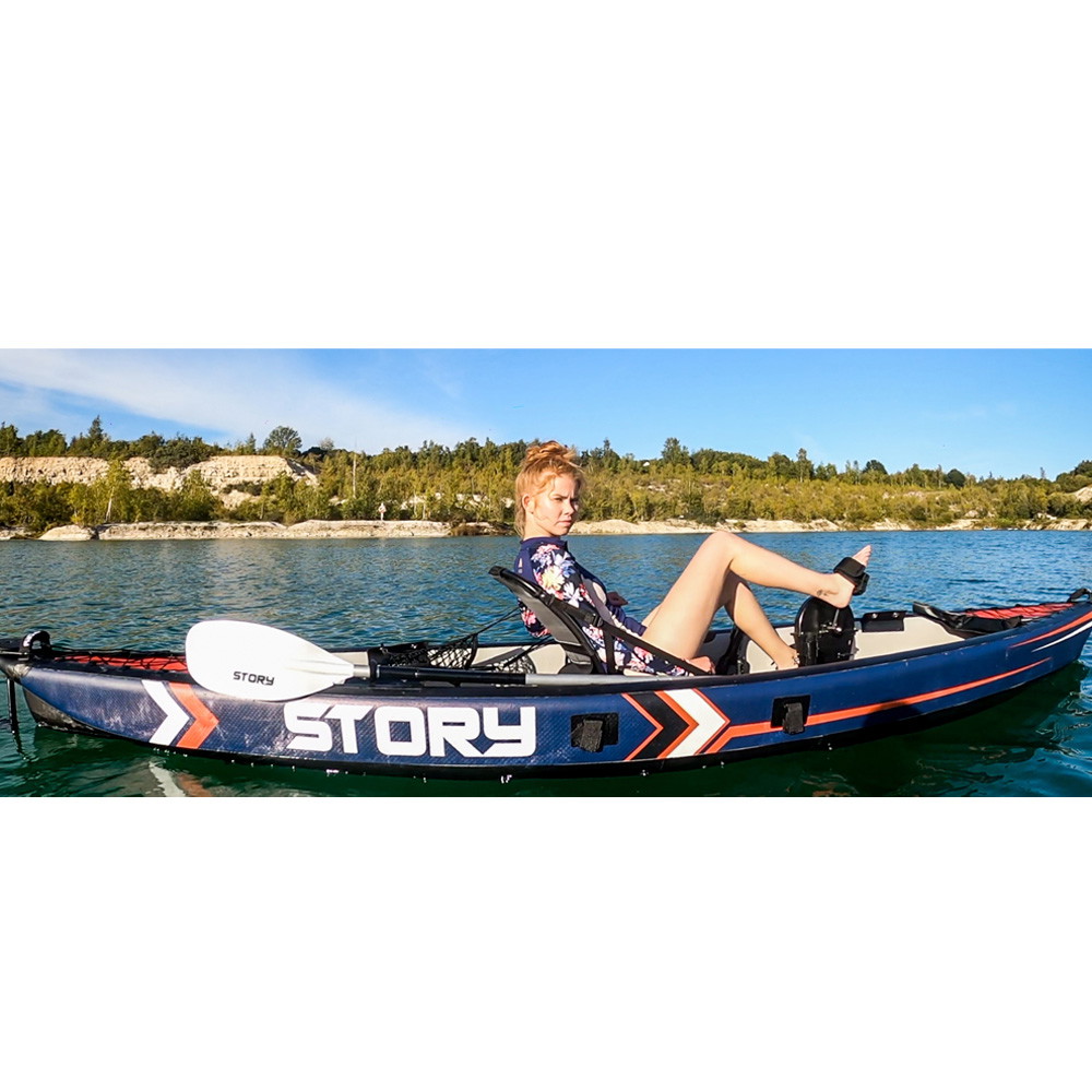 Story 1-Person Oppblåsbar Pedal Kajakk