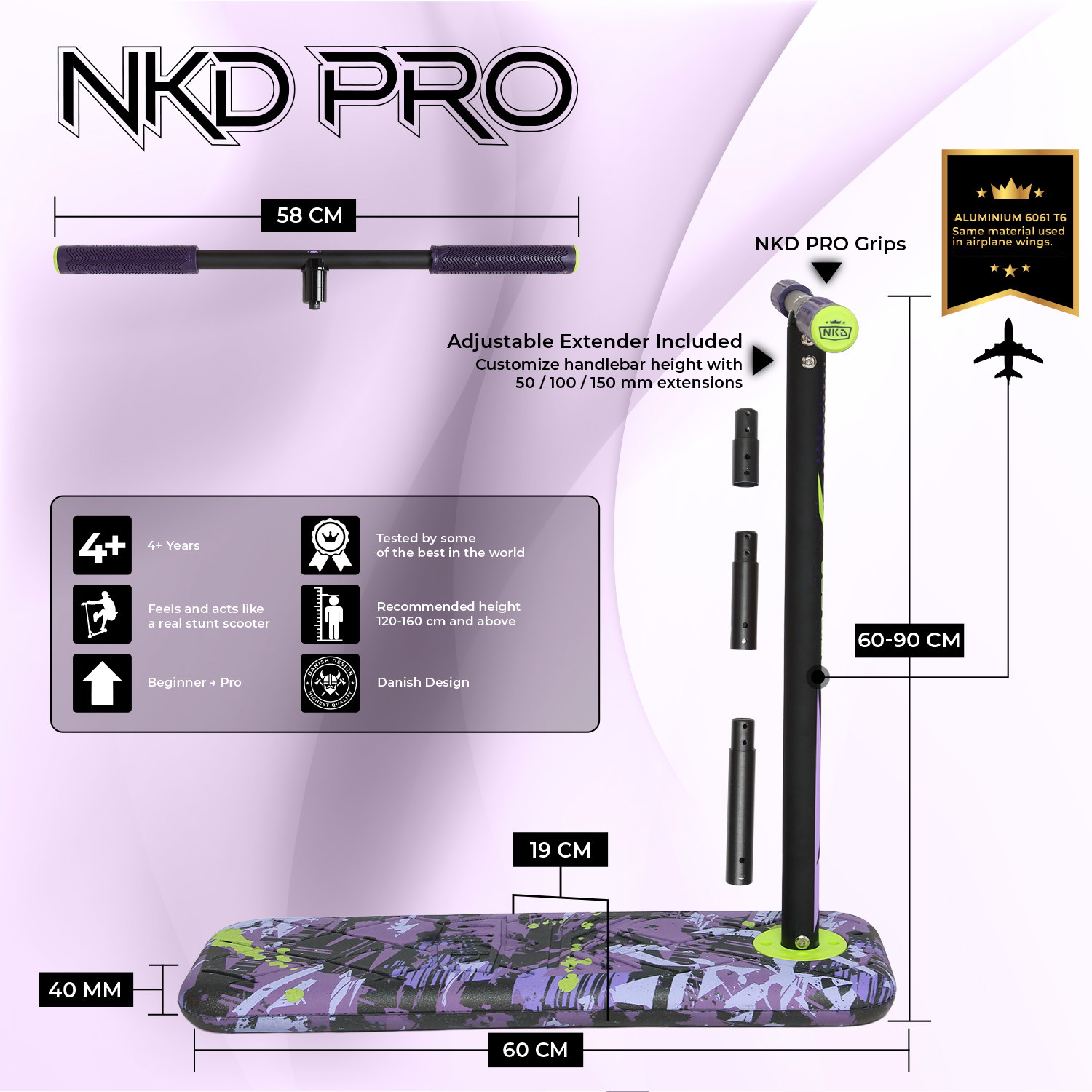 NKD Pro 7.5" Trampoline Sparkesykkel