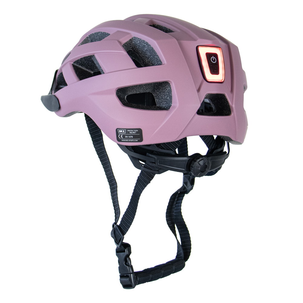 NKX City LED Sykkelhjelm med innebygget lys