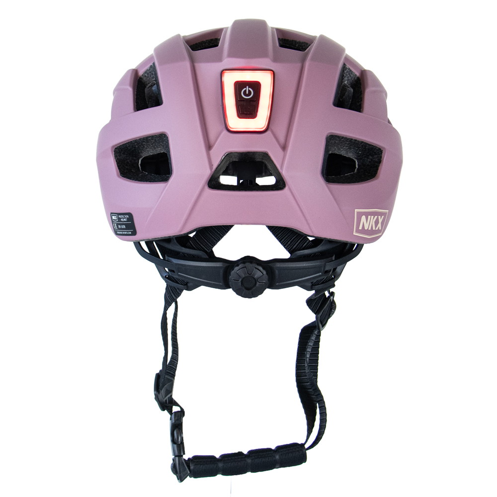NKX City LED Sykkelhjelm med innebygget lys