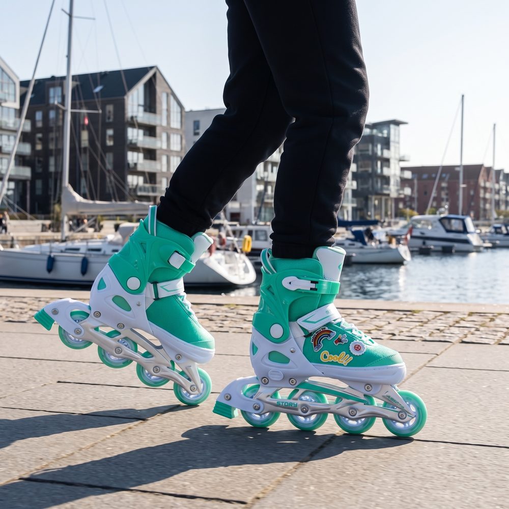 Story Moji Justerbar Inline Rulleskøyter