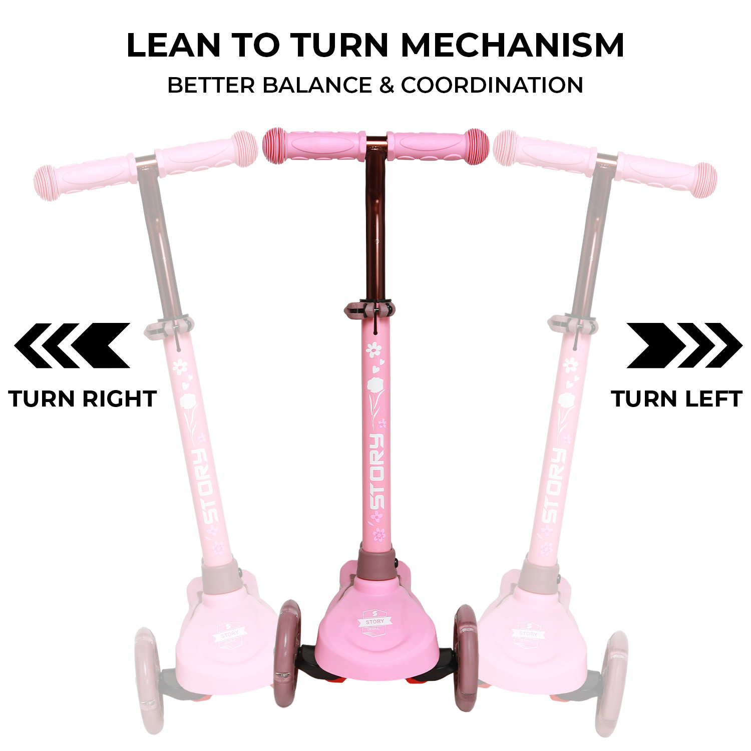 Story Mini LED 3-Hjuls Sparkesykkel