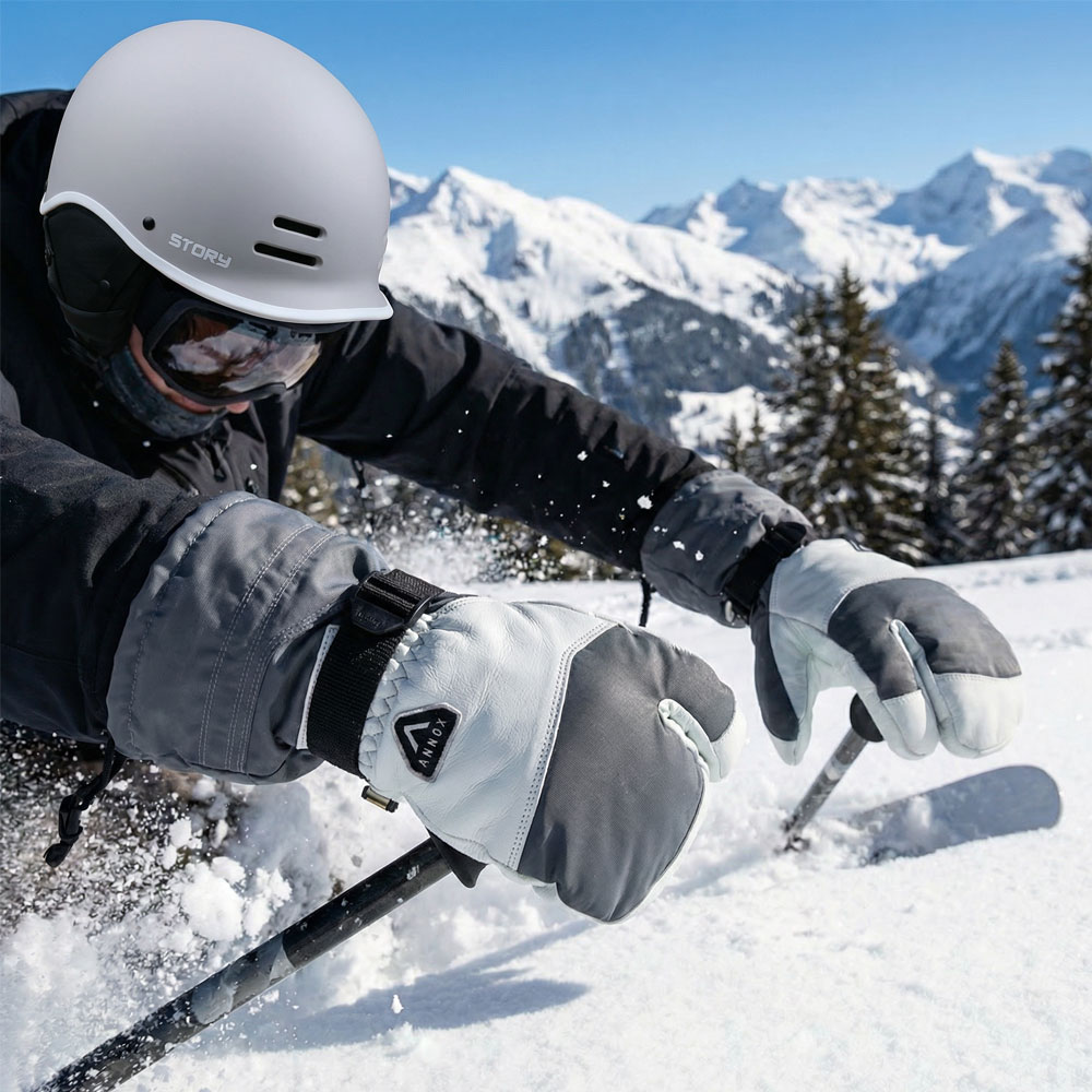 Annox Alpine Skihansker i skinn