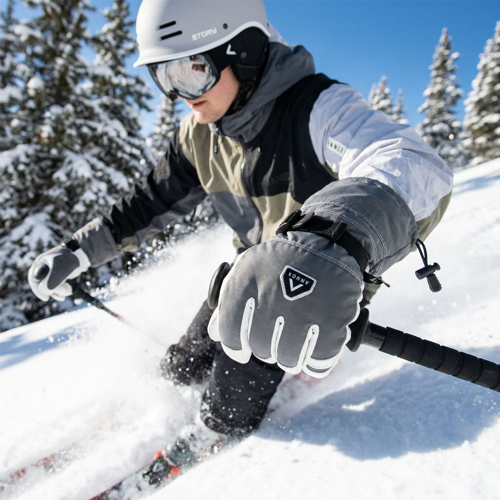 Annox Alpine Skihansker i skinn