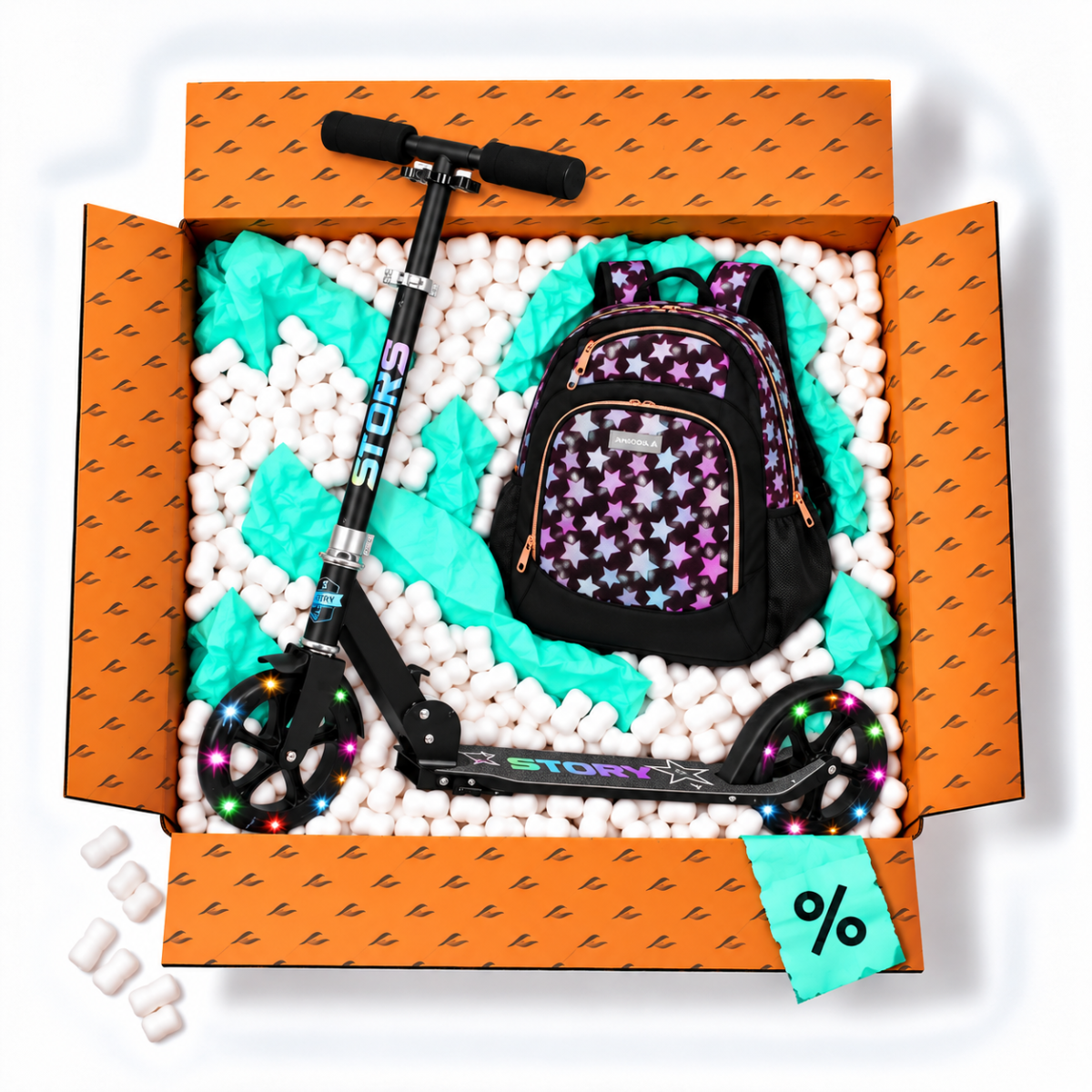 Sparkesykkel og ryggsekk – Urban Essentials Pack