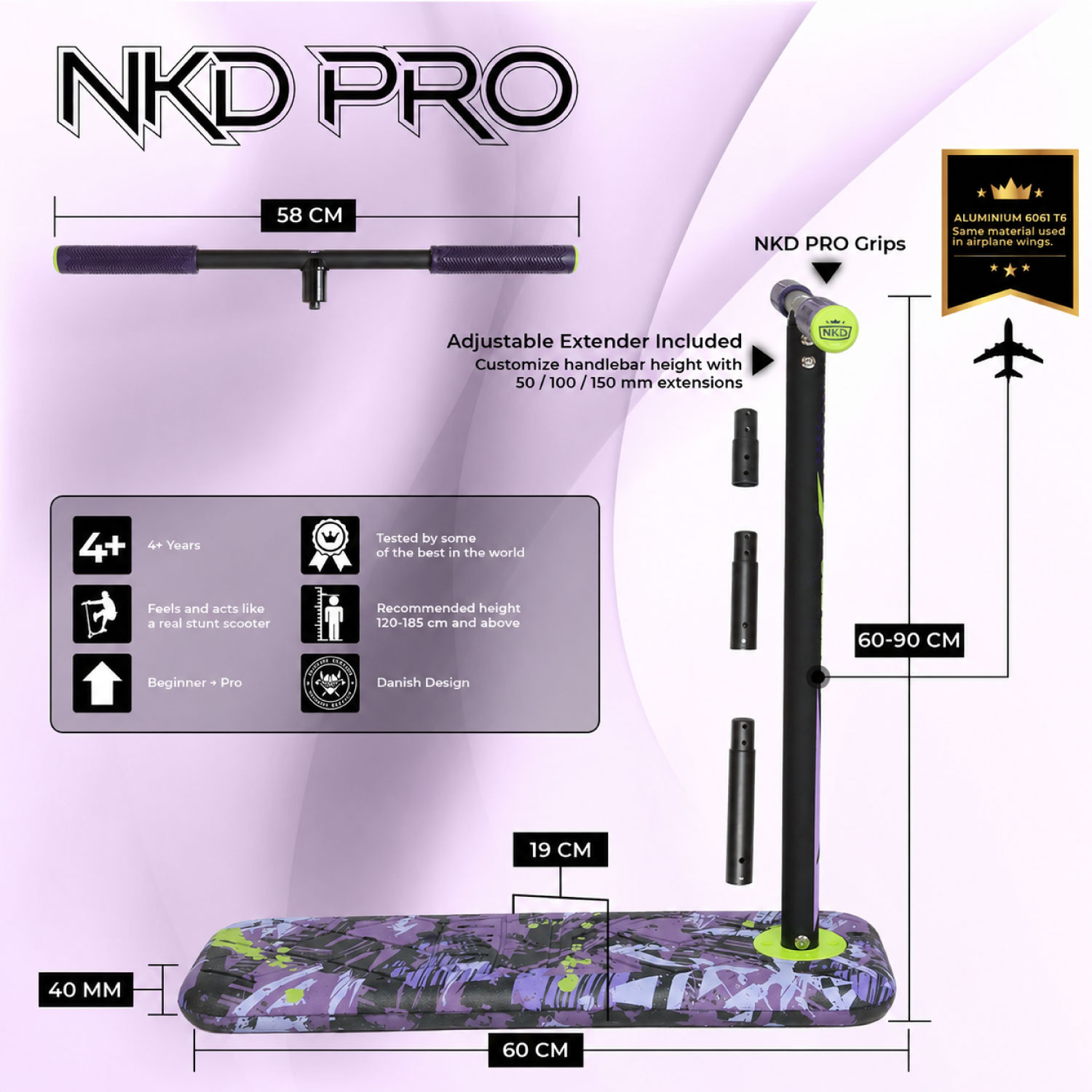 NKD Pro 7.5" Trampoline Sparkesykkel
