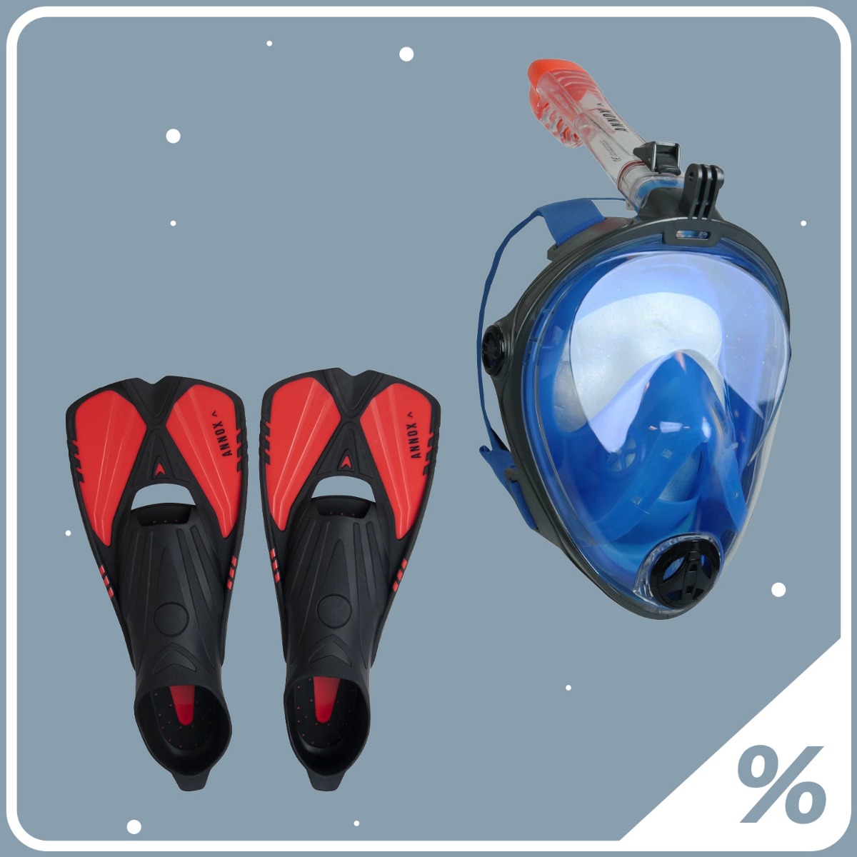 Annox Helmaskesett for dykkere for voksne (+15)