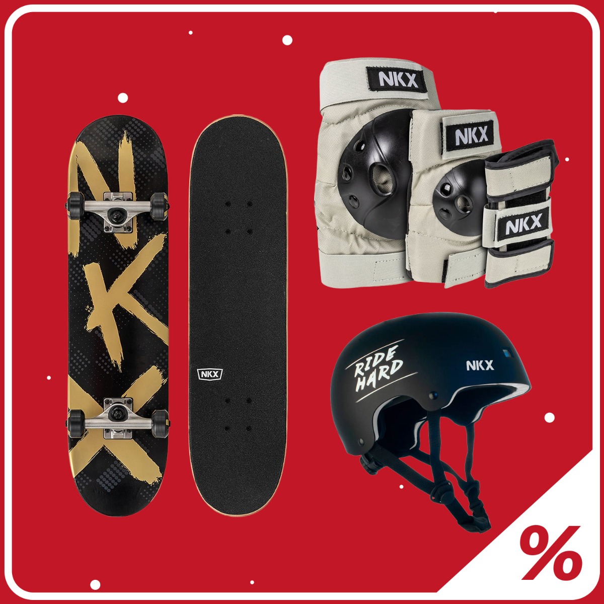 20% Ekstra Rabatt Skateboard Pakke Barn 4-8 År