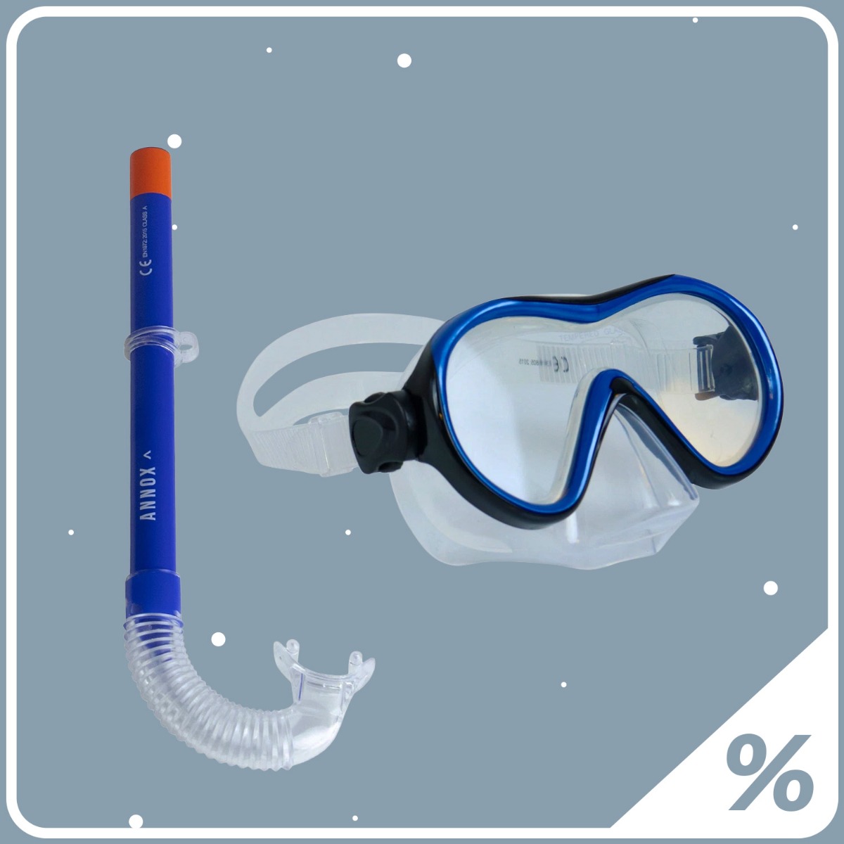 Annox Snorkelsett for voksne (+15) - Blå