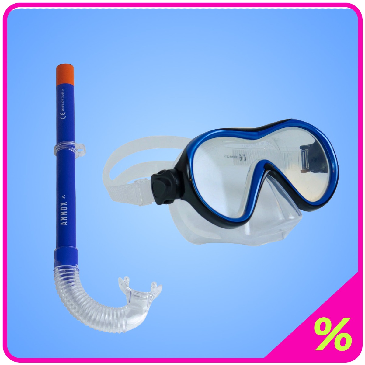 Annox Snorkelsett for voksne (+15) - Blå