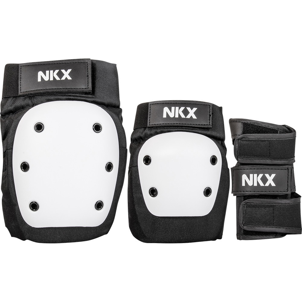 NKX 3-Pakke Pro Beskyttelsesutstyr - Knepads, Albuepads og Håndleddsbeskyttere