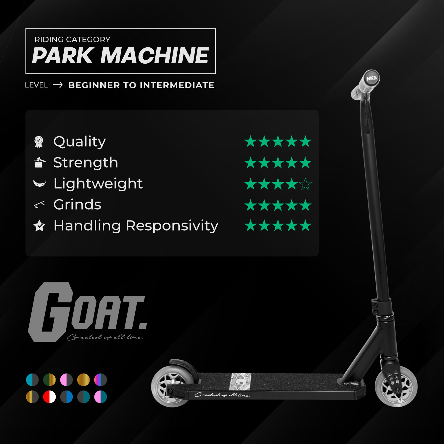 NKD GOAT Trikse Sparkesykkel