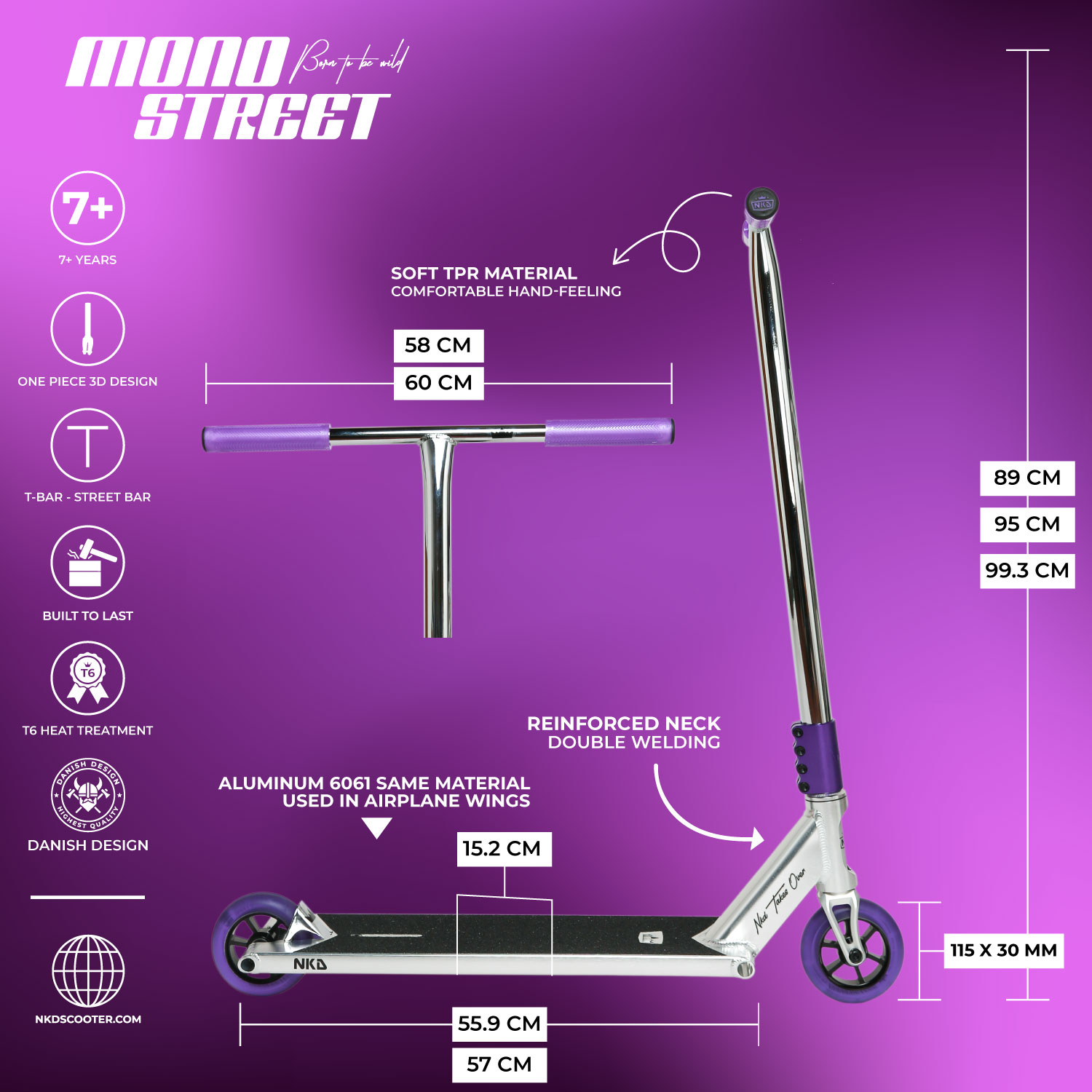 NKD Mono Triks Sparkesykkel