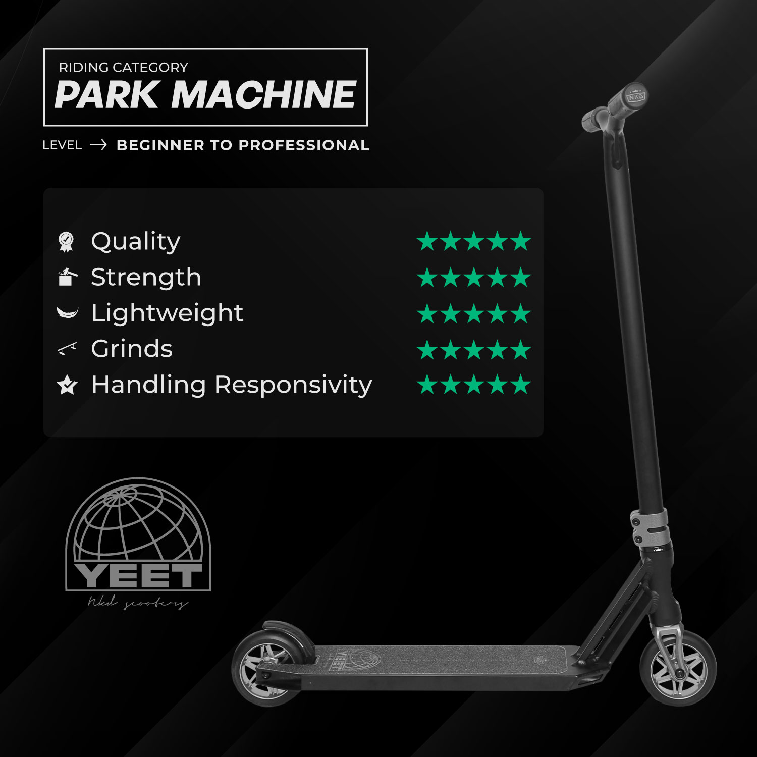 NKD YEET Trikse Sparkesykkel