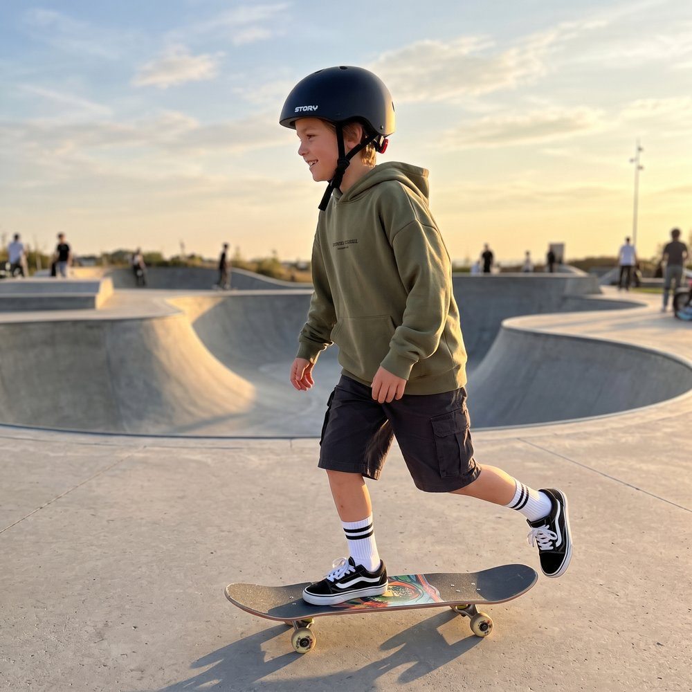 Story Kids Sertifisert Skatehjelm