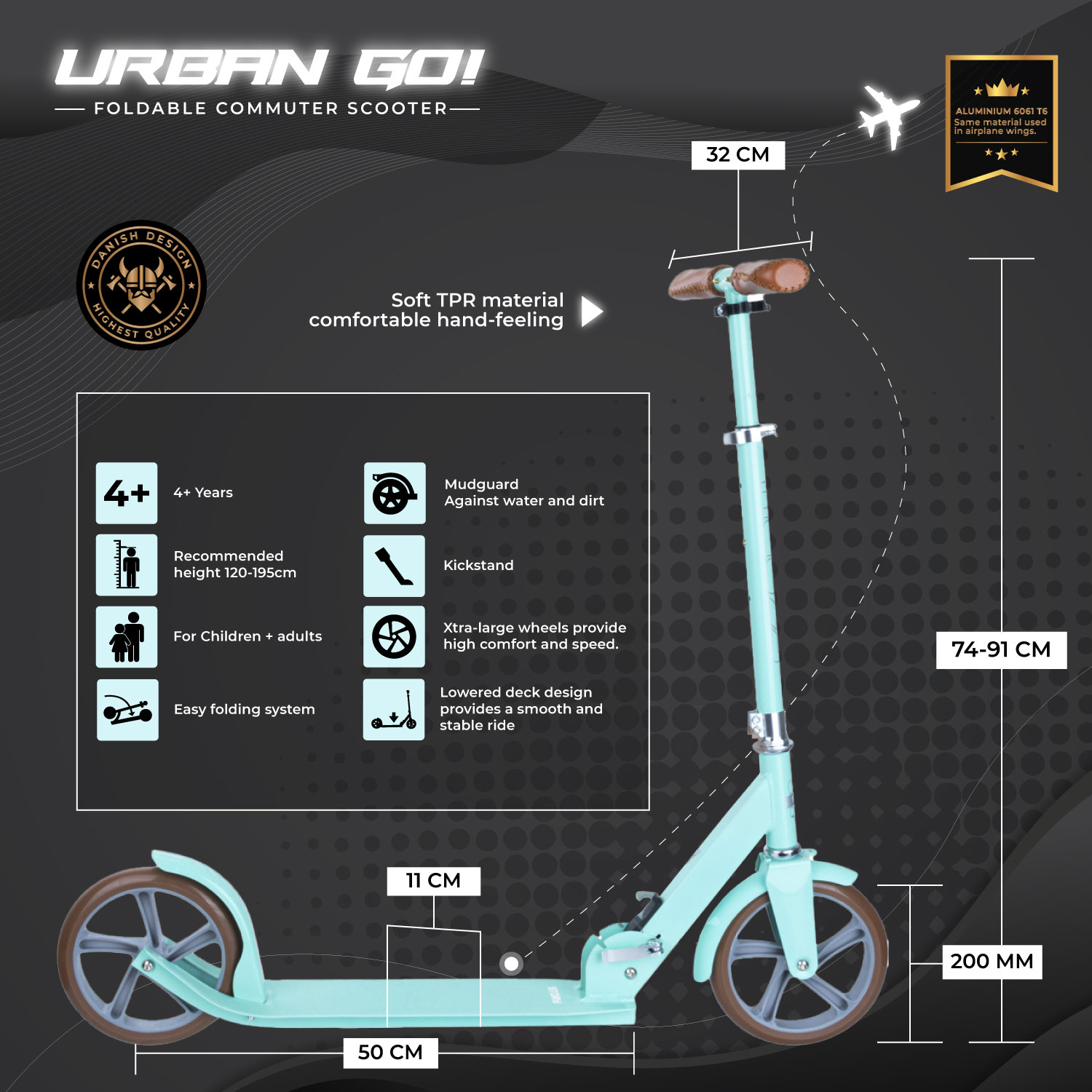 Story Urban GO! Sammenleggbar Sparkesykkel