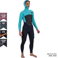 Annox Radical Hooded Kvinner Våtdrakt 6/5/4