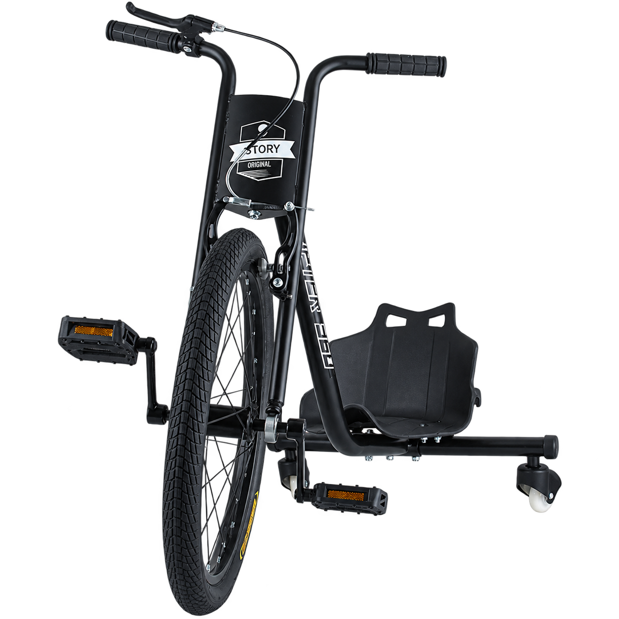Story Drifter 360 drifttrike med justerbart sete og tre hjul.