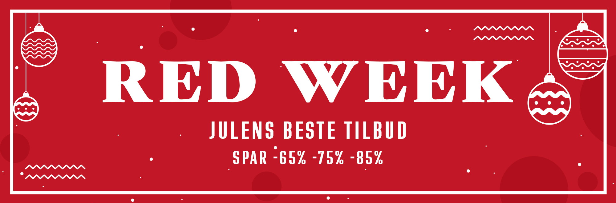 Red Week salgsbanner